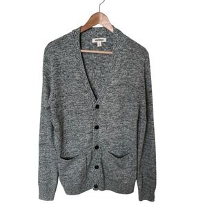 Goodthreads Men Speckled Knit V‎ Neck Cardigan Sweater Size S
